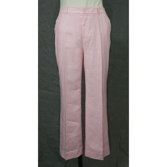 💥HP! Pink linen Ralph Lauren suit 12 reg / 14P. ⚜️ - Picture 4 of 9